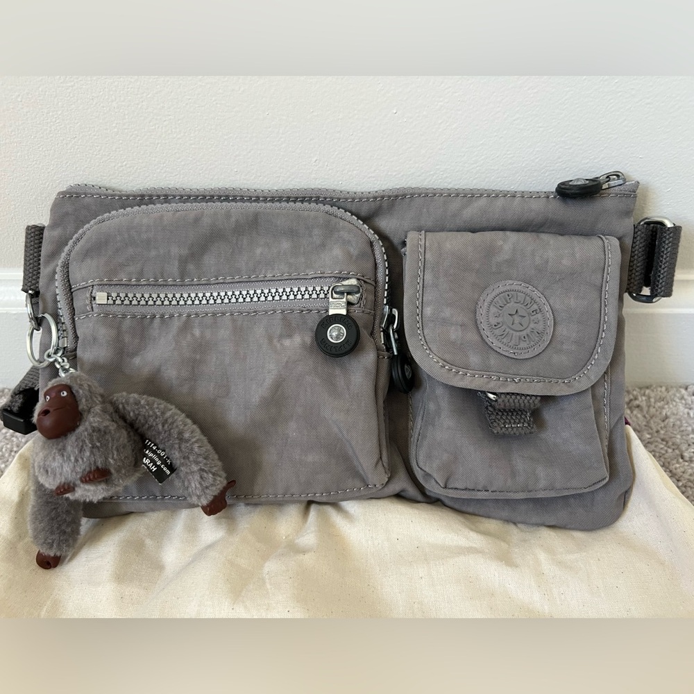 Kipling Charcoal Belt Bag